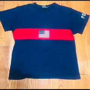 Ralph Lauren Vtg rare te shirt USA flag men large